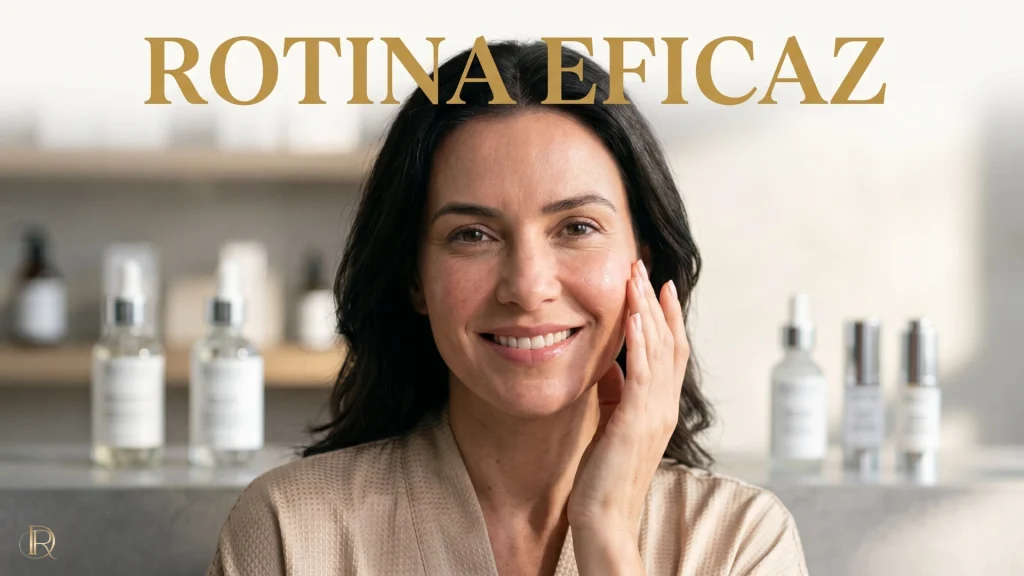 Mulher sorridente com pele radiante em sessão de skincare no DR Centro Estético, clínica de estética avançada no Sudoeste, Brasília.